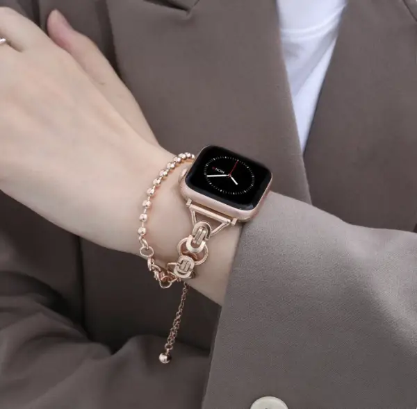 rose gold apple watch band rose gold